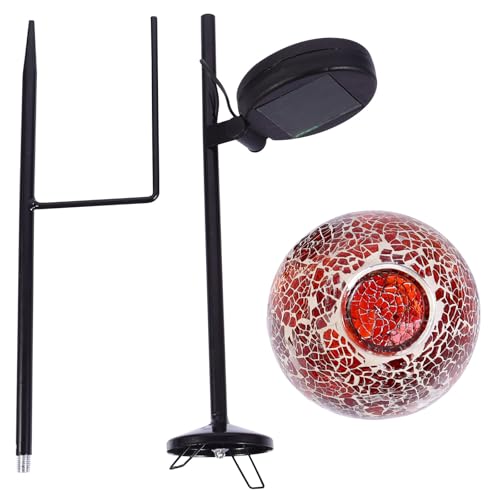 Lampe solaire extérieure en verre pour illuminer vos soirées patio