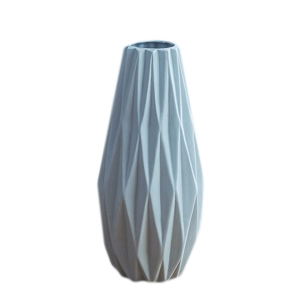 Bzgpmfud Ceramic Vase Desktop Creative Small Art Decoration Flower Arrangement Modern White (5Cm*20.5Cm)