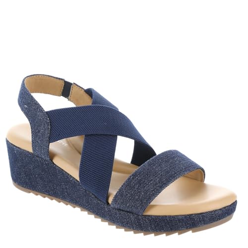 Sandale cale Denim Lucille7 Easy Spirit anti-fatigue pour pieds sensibles 38 EU