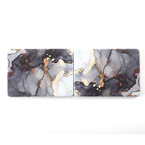 Dynippy Compact Mirror Square Pu Leather Makeup Mirror For Purses Small Pocket Mirror Portable Hand Mirror Double-Sided With 2 X 1X Magnification For Woman Mother Great Gift - Marble 1 #TOP5