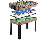 DISEÑO QUE AHORRA ESPACIO: Todas las superficies se pueden apilar entre la base del billar y el futbolín, lo que lo hace ideal para colocar en el dormitorio de un niño o en una sala de juegos extra.