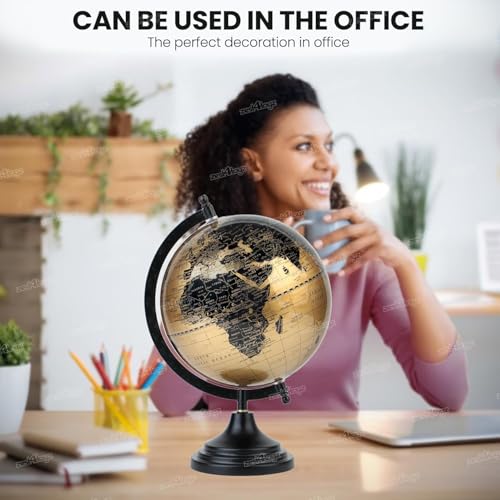 Image of Zest 4 Toyz Educational World Globe for Study With Magnifying Glass | 12 inch Height | Globe for Kids | Perfect for Learning | Educational Learning Toy | Perfect for Kids