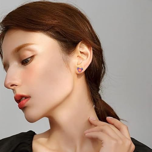 Stainless Steel Tiny Mouse Silhouette Button Stud Post Earrings for women earrings studs hypoallergenic earring4