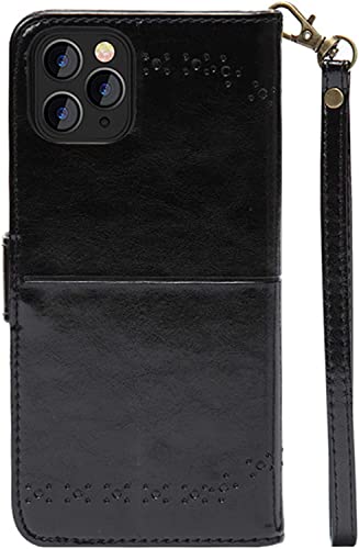 Étui en cuir iPhone 13 Pro Max avec blocage RFID élégant