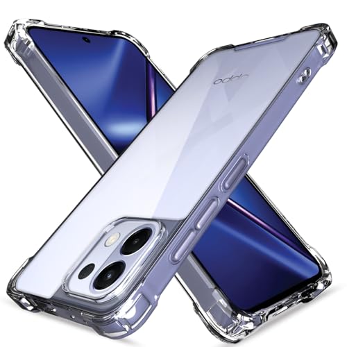 Image of Pikkme Back Cover for Oppo K13 5G Raised Edges Shockproof Clear PC + TPU Transparent Protective Phone Bumper Case(Transparent)