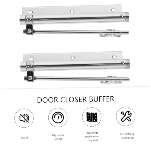 Cierrapuertas automático ajustable para un control de cierre suave en el hogar 5
