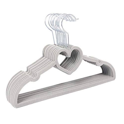 Cintre en forme de coeur antidérapant 33cm pour dressing enfant ordonné - 4