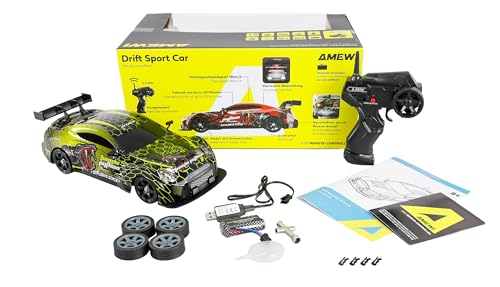 Voiture GTR télécommandée drift 4 roues motrices avec effet de fumée