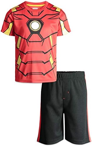 Marvel Avengers Boys Character Athletic T-Shirt & Mesh Shorts Set Marvel Avengers Boys Character Athletic T-Shirt & Mesh Shorts Set