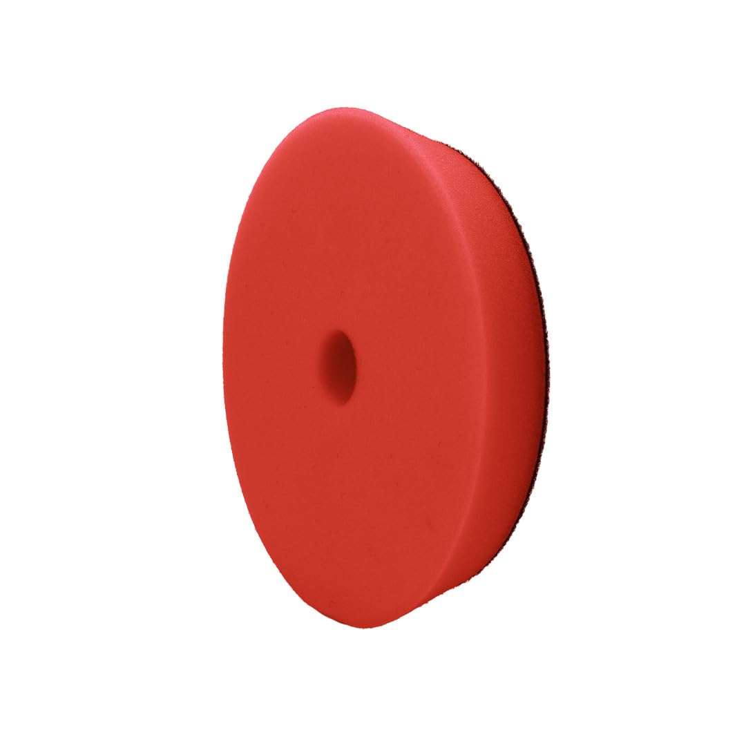 Maxshine5.2" Universal High Foam Finishing Polishing Pad with Hole - Removes Heavy Swirl Marks, Scratches, & Oxidation - Professional Detailing Supplies