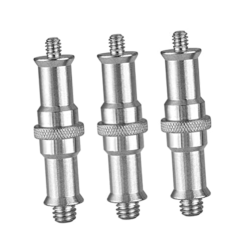 Adaptador de tornillo de trípode 1/4 a 3/8 de hierro ligero para soportes fotográficos de paraguas