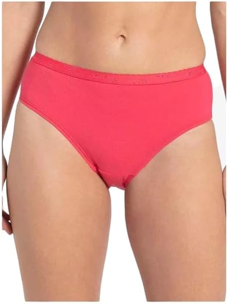 Luvreena Women's High Coverage Super Combed Cotton Mid Waist Hipster with Ultrasoft Exposed Waistband and StayFresh Treatment (Colors & Prints May Vary)