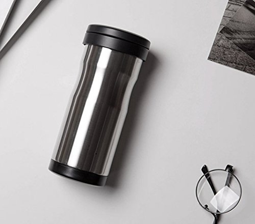 Tazas de té con té Filtro Oficina de Negocios Hombres y Mujeres Acero Inoxidable Aislamiento Taza de café