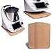 Produktbild Thermomix Gleitbrett TM5 TM6 aus Holz, Holzbrett mit Griff, Gleitbrett, Slider-Brett mit rutschfesten Füßen, schützt die Waage und verträgt Vibrationen