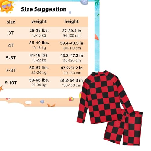Traje de baño de dos piezas infantil con protección UV y manga larga textil premium 3