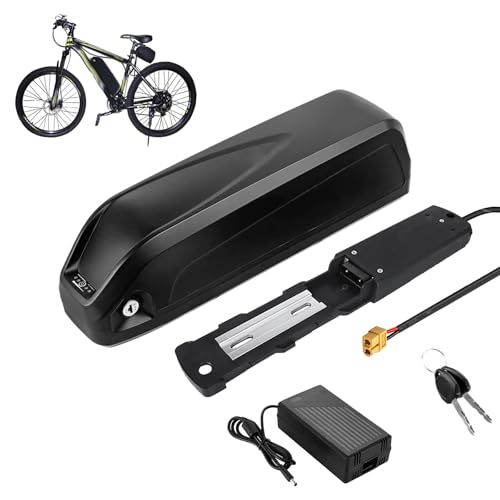 HJGHY 5 Pin,52V 20Ah, Batería para Bicicleta eléctrica de 52 V 15 Ah 18 Ah 20 Ah 25 Ah, Paquete de baterías de Litio de 52 V para Motores de Bicicleta de montaña, para Montaje en Tubo Inferior.