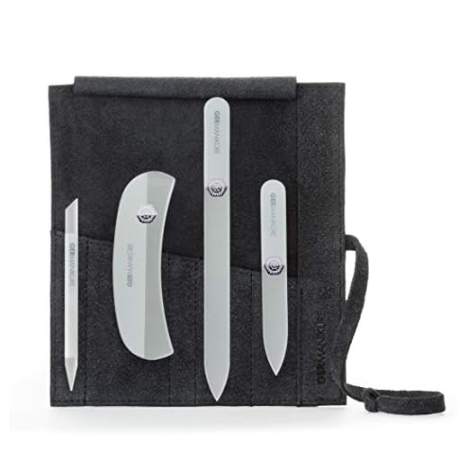 Handmade Glass Nail File Set with Accessories