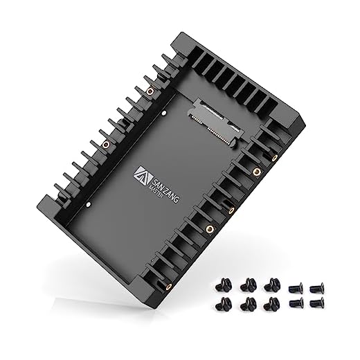 2.5 to 3.5 Hard Drive Adapter, SAN ZANG MASTER SSD Mounting Bracket SSD Caddy for 7 / 9.5 / 12.5mm 2.5 inches HDD / SSD with SATA III Interface