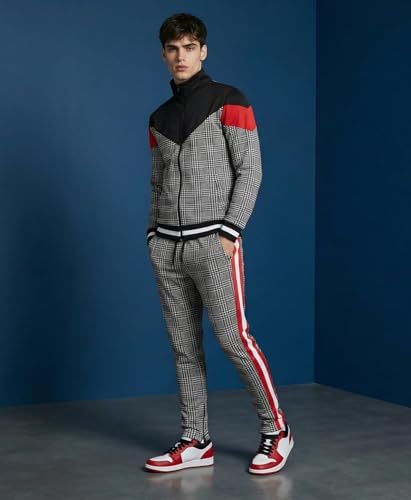 Image of SCREENSHOT Screenshotbrand Mens Hip Hop Slim Fit Track Pants - Athletic Jogger Bottom with Side Taping
