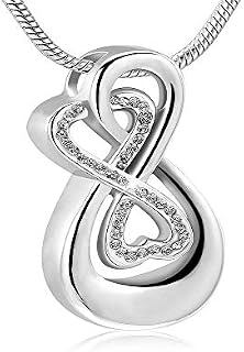 Casket Etcetera Love You Infinity Cremation Urn Necklace Jewelry for Women