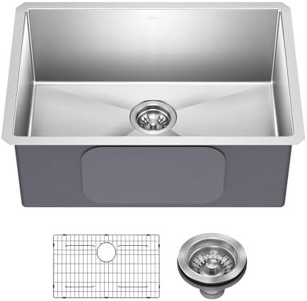 KRAUS Standart PRO 26-inch 16 Gauge Undermount Single Bowl Stainl...