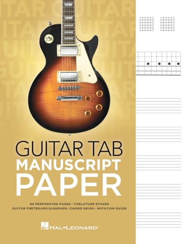 Guitar Tab Manuscript Paper Spiral-Bound Notebook