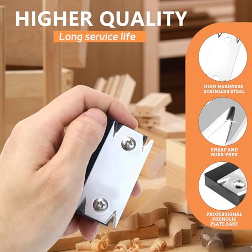 FSWWSF Furnierkantenschneider Kantenschneider-Umleimer mit 2 Ersatzklinge Tragbar Manueller Kantenanleimschneider Kantenhobel Holz