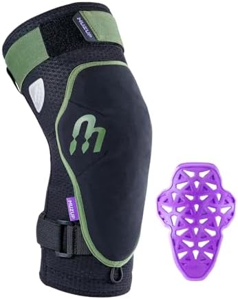 MUZUP Offedge Knee Pads, Sufficient Protection MTB Knee Pads No-Slipping Mountain Bike Knee Pads Removable Padding MTB Knee Pads for Men Knee Pads for Work Snowboarding Knee Pads (Medium)