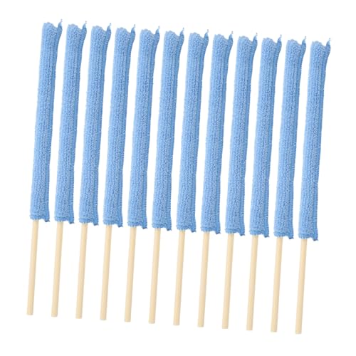 MOTHNUR 12 Pcs Air Conditioning Outlet Brush with Soft Fiber Bristles Multifunctional Cleaning Tool for Blinds Car Interior and Small Gaps Wood Handle Lightweight for Home and Office Use