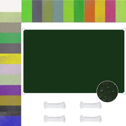 Toile ombrage rectangulaire imperméable pour bloquer la pluie et les UV