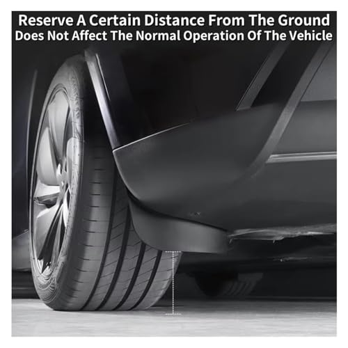 Guardabarros para coche Tesla Model Y 2025 Juniper flexibles de TPE que evitan salpicaduras 6