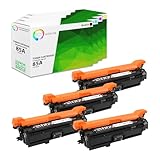 TCT Premium Compatible Toner Cartridge Replacement for HP 653X 653A CF320X CF321A CF323A CF322A works with HP Color LaserJet MFP M680Z M680F M680DN Printers (Black, Cyan, Magenta, Yellow)- 4 Pack