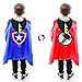Dress Up Toys - Double Side Superhero Capes and Masks, Costumes Set for Kids - Ideal for Cosplay, Birthday Party, Christmas, Halloween - Fun Gift for 3-10 Year Old Boys and Girls