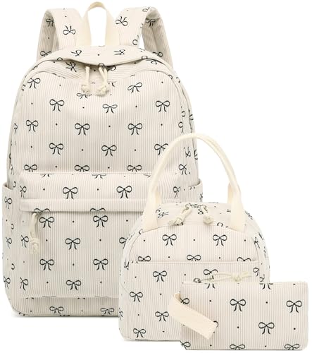 CAMTOP Backpack for School Kids Cute Backpacks for Girls Elementary Lighweight Bookbag with Lunch Box Pencil Case 3 in 1