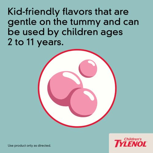 Children's Tylenol Chewables, Acetaminophen 160 mg, Bubble Gum, 24 ct - image 5