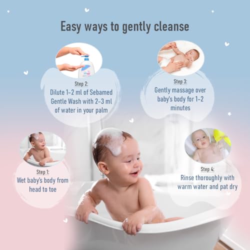 Image of Sebamed Baby Gentle Wash|pH 5.5|Baby Body Wash|Soap Free|Tear Free|1000 ml