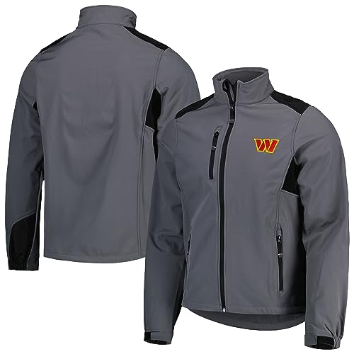 Image of dunbrooke Men's Navy Chicago Bears Softshell Fleece Full-Zip Jacket