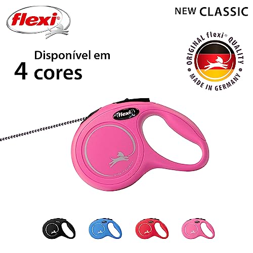Guia Flexi New Classic Corda PP - Rosa