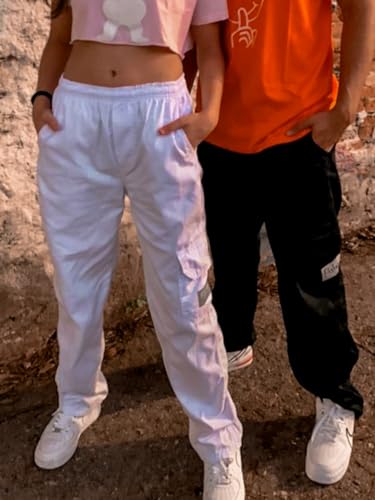 Calça Cargo Fikaketo 5 Bolsos (G, PRETO)