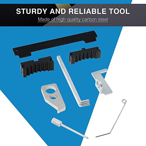 Omt Engine Camshaft Tensioning Locking Alignment Timing Belt Tool Kit Compatible With Chevy Cruze Aveo Alfa Romeo Fiat 16V 1.4 1.6 1.8 En6340 Km6340 #TOP3