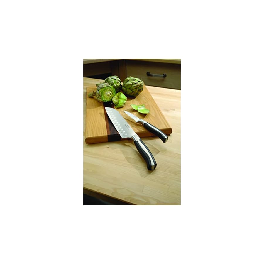 Oneida-Vanguard-Side-13Pc-Tang-Kn-Set-WBlock-895-LB-Metallic Oneida Vanguard Side 13Pc Tang Kn Set W/Block, 8.95 LB, Metallic