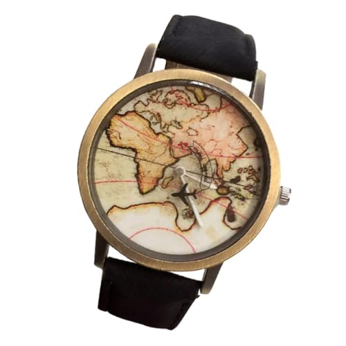 WHAMVOX Leinwand Armbanduhr für Damen mit Bronzefarbenem Gehäuse und Robustem Canvas Armband Kreative Unisex Uhr für Alltag und Party Geeignet