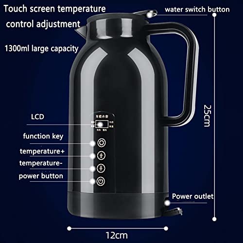 Tetera eléctrica para coche de acero inoxidable 1300 ml miniatura 7