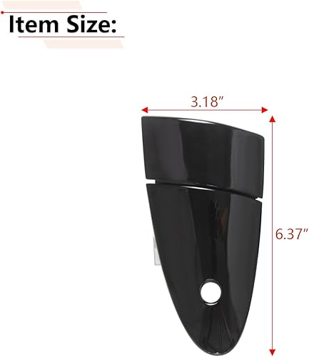 Miniatura 4 de RLB-HILON Manija de puerta exterior mejorada compatible con Honda CRZ CR-Z 2011 2012 2013 2014 2015 año, para puerta lateral izquierda del