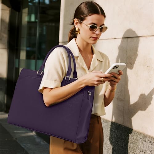 Maletín para portátil mujer 15.6 pulg impermeable cuero miniatura 3