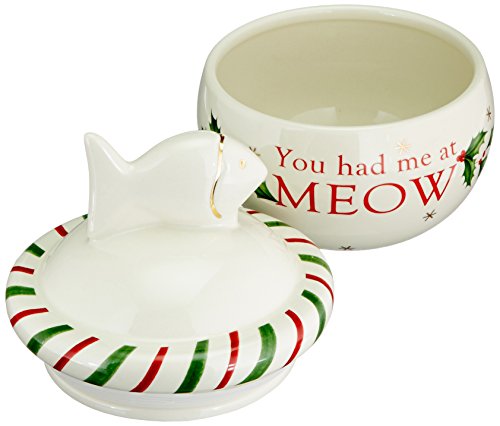 Lenox Holiday Cat Treat Jar #TOP3