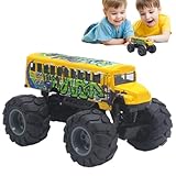 Juguete Autobús Escolar De Empuje - Coche Amarillo Para Autobús Escolar, Coche De Empuje Para Autobús Escolar - Coche De Aleación, Máquina De Embrague, Juguetes Para Vehículos, Juguetes Para Habilidad