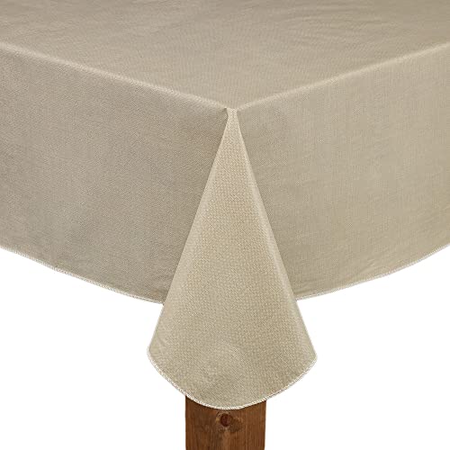 Lintex Cafe Deauville Sand 60x84 Oblong (Rectangle) Vinyl Tablecloth [Kitchen]