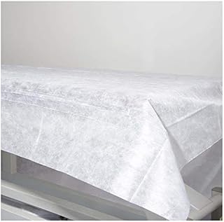 PimPam Factory - Non-Fitted Disposable NWF Massage Couch Sheets 31.4 x 78.4 in - Disposable Table Cover Liquid Repellent - Ideal Beauty Bed Cover for Special Measurements - Made in EU - Pack 10
