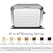 Fortune Candy KST011 Stainless Steel 2 Slices Toaster with Diamond Pattern, White